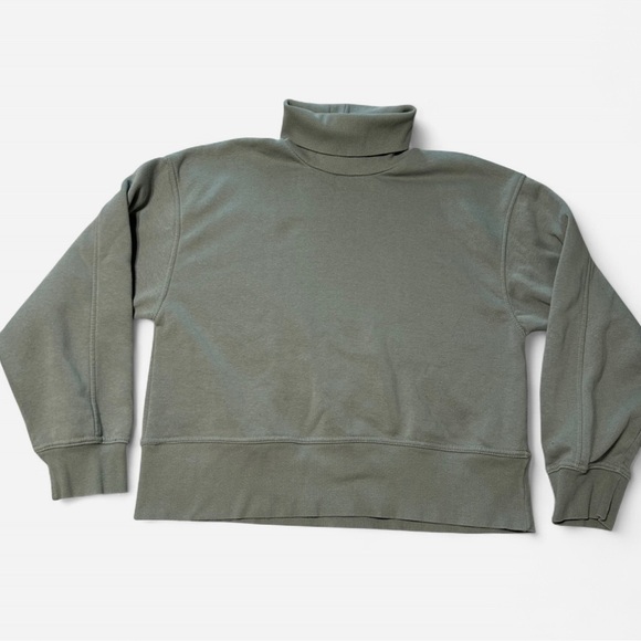 Zara Sage Green Turtleneck Sweater - Picture 1 of 4